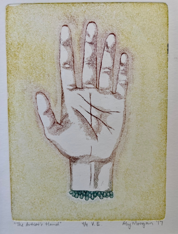 The Artists Hand 4 by artist Alyssa Morgan